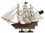 Handcrafted Model Ships Charles-26-White-Sails Wooden John Halsey's Charles White Sails Limited Model Pirate Ship 26"