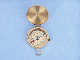 Handcrafted Model Ships co-0592A Solid Brass Magellan Compass 3"