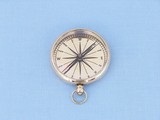 Handcrafted Model Ships co-0606-plain Solid Brass Lensatic Compass 3