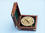 Handcrafted Model Ships CO-0625 Solid Brass Admiral's Sundial Compass w/ Rosewood Box 4"