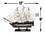 Handcrafted Model Ships Con-Lim12 Wooden USS Constitution Limited Tall Ship Model 12"