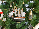 Handcrafted Model Ships Constitution-7-XMASS Wooden USS Constitution Model Ship Christmas Tree Ornament
