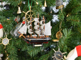 Handcrafted Model Ships Cutty Sark-7-XMASS Wooden Cutty Sark Model Ship Christmas Tree Ornament