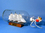 Handcrafted Model Ships Cutty Bottle Cutty Sark Model Ship in a Glass Bottle 11"
