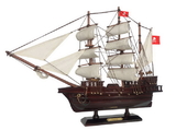 Handcrafted Model Ships Fancy-White-Sails-20 Wooden Henry Avery's Fancy White Sails Pirate Ship Model 20