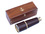 Handcrafted Model Ships FT-0212 Deluxe Class Admiral's Brass - Leather Spyglass Telescope 27" w/ Rosewood Box