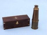 Handcrafted Model Ships FT-0215-AN Deluxe Class Antique Brass Admiral's Spyglass Telescope 27