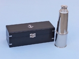 Handcrafted Model Ships FT-0215CH Deluxe Class Chrome Admiral's Spyglass Telescope 27