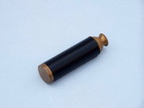 Handcrafted Model Ships FT-0224-ANL Deluxe Class Antique Brass Captains Spyglass Telescope with Leather 15