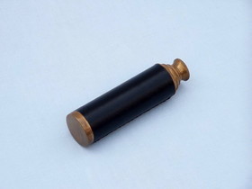 Handcrafted Model Ships FT-0224-ANL Deluxe Class Antique Brass Captains Spyglass Telescope with Leather 15" and Rosewood Box