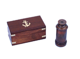 Handcrafted Model Ships FT-0240AC Deluxe Class Scout's Antique Copper Spyglass Telescope 7