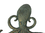 Handcrafted Model Ships G-54-717-BRONZE Antique Seaworn Bronze Cast Iron Wall Mounted Octopus Hooks 7"