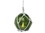 Handcrafted Model Ships GB3-G-N-LED LED Lighted Green Japanese Glass Ball Fishing Float with White Netting Decoration 3"