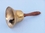 Handcrafted Model Ships HB-2013-BR Brass Plated Hand Bell with Wood Handle 11"