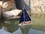 Handcrafted Model Ships It-Floats-Blue-Blue-Sails Wooden It Floats 12" - Blue Floating Sailboat Model with Blue Sails