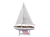 Handcrafted Model Ships It-Floats-Pink-12inch Wooden It Floats 12