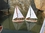 Handcrafted Model Ships It-Floats-Red Wooden It Floats 12" - Red Floating Sailboat Model