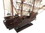 Handcrafted Model Ships Jolly-Roger-White-Sails-20 Wooden Captain Hook's Jolly Roger from Peter Pan White Sails Pirate Ship Model 20"