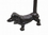 Handcrafted Model Ships K-0029A-Cast-Iron-Toilet Cast Iron Dog Extra Toilet Paper Stand 12"