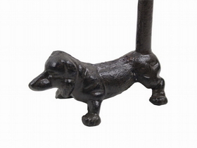Handcrafted Model Ships K-0029A-Cast-Iron Cast Iron Dog Paper Towel Holder 12"