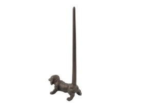 Handcrafted Model Ships K-0029A-rc Rustic Copper Cast Iron Dog Paper Towel Holder 12"