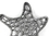 Handcrafted Model Ships K-0056-silver Antique Silver Cast Iron Starfish Trivet 7"