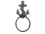Handcrafted Model Ships K-0102-cast iron Cast Iron Anchor Towel Holder 8.5