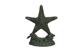 Handcrafted Model Ships K-0155-bronze Antique Seaworn Bronze Cast Iron Starfish Door Stopper 11&quot;