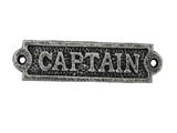 Handcrafted Model Ships k-0164A-silver Antique Silver Cast Iron Captain Sign 6