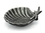 Handcrafted Model Ships K-019-silver Antique Silver Cast Iron Shell With Starfish Decorative Bowl 6"