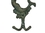 Handcrafted Model Ships K-0572A-bronze Antique Seaworn Bronze Cast Iron Mermaid Key Hook 6&quot;