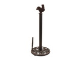 Handcrafted Model Ships K-0585A-rc Rustic Copper Cast Iron Rooster Paper Towel Holder 15