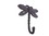 Handcrafted Model Ships k-0776D-cast-iron Cast Iron Dragonfly Decorative Metal Wall Hook 5"