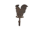 Handcrafted Model Ships K-0812-rc Rustic Copper Cast Iron Rooster Hook 7