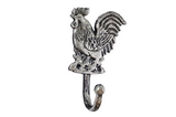 Handcrafted Model Ships K-0812-Silver Rustic Silver Cast Iron Rooster Hook 7