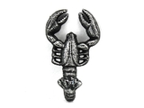 Handcrafted Model Ships K-0824-silver Antique Silver Cast Iron Decorative Wall Mounted Lobster Hook 5