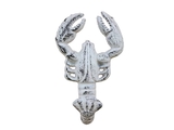 Handcrafted Model Ships K-0824-W Rustic Whitewashed Cast Iron Decorative Wall Mounted Lobster Hook 5