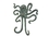 Handcrafted Model Ships K-0878-bronze Antique Bronze Cast Iron Decorative Wall Mounted Octopus Hooks 6"