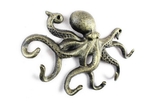 Handcrafted Model Ships K-0942-gold Antique Gold Cast Iron Octopus Hook 11"