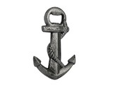 Handcrafted Model Ships K-1038-silver Rustic Silver Cast Iron Anchor Bottle Opener 5