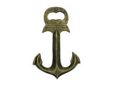 Handcrafted Model Ships K-1086A-gold Rustic Gold Deluxe Cast Iron Anchor Bottle Opener 6