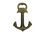 Handcrafted Model Ships K-1086A-gold Rustic Gold Deluxe Cast Iron Anchor Bottle Opener 6"