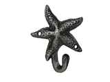 Handcrafted Model Ships K-1112-starfish-silver Antique Silver Cast Iron Starfish Hook 6