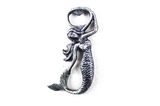Handcrafted Model Ships K-1239-silver Antique Silver Cast Iron Arching Mermaid Bottle Opener 6