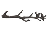 Handcrafted Model Ships k-1299-rc Rustic Copper Cast Iron Love Birds on a Tree Branch Decorative Metal Wall Hooks 19
