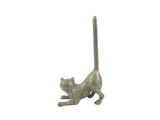 Handcrafted Model Ships K-1331-bronze-Toilet Antique Bronze Cast Iron Cat Extra Toilet Paper Stand 10