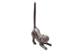 Handcrafted Model Ships K-1331-Cast-Iron-Toilet Cast Iron Cat Extra Toilet Paper Stand 10