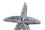 Handcrafted Model Ships K-1407-silver Antique Silver Cast Iron Starfish Napkin Holder 6&quot;