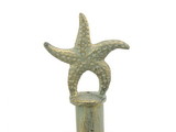Handcrafted Model Ships K-1414A-bronze-Toilet Rustic Seaworn Bronze Cast Iron Starfish Extra Toilet Paper Stand 15"
