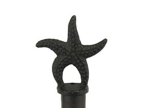 Handcrafted Model Ships K-1414A-cast iron Cast Iron Starfish Paper Towel Holder 15"